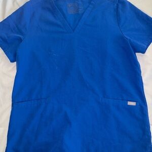 Figs Casma Royal Blue Scrub Top